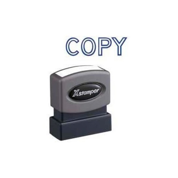 Shachihata Inc. Xstamper® Pre-Inked Message Stamp, COPY, 1-5/8" x 1/2", Blue 1006
